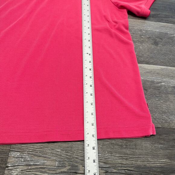 Tommy Bahama Polo Shirt Island Zone‎ Pink Mens L Embroidered Tencel Polyester - Picture 5 of 9